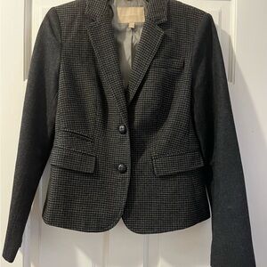 Banana Republic Women's Black Houndstooth Blazer